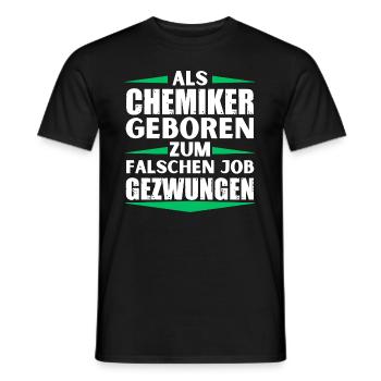 Un chimiste s’est trompé d’emploi - T-shirt homme - noir - Devant - AI Model Male 178 light (178cm)