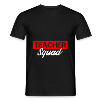 teacher squad - Männer T-Shirt - Schwarz - Vorne - AI Model Male 178 light (178cm)
