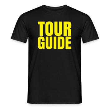 Guide touristique - T-shirt homme - noir - Devant - AI Model Male 178 light (178cm)