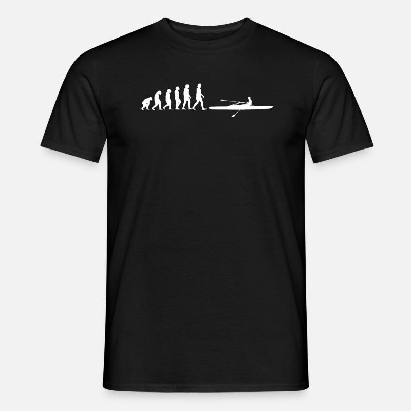 Ruderer Evolution Rudern - Männer T-Shirt - Schwarz