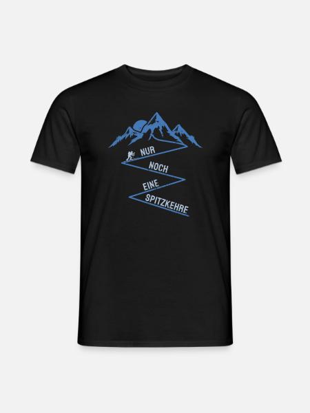 Nur Noch Eine Spitzkehre - Skitour - Männer T-Shirt - Schwarz