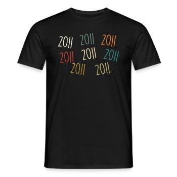Année de naissance 2011 - légendaire depuis 2011 - T-shirt homme - noir - Devant - AI Model Male 178 light (178cm)
