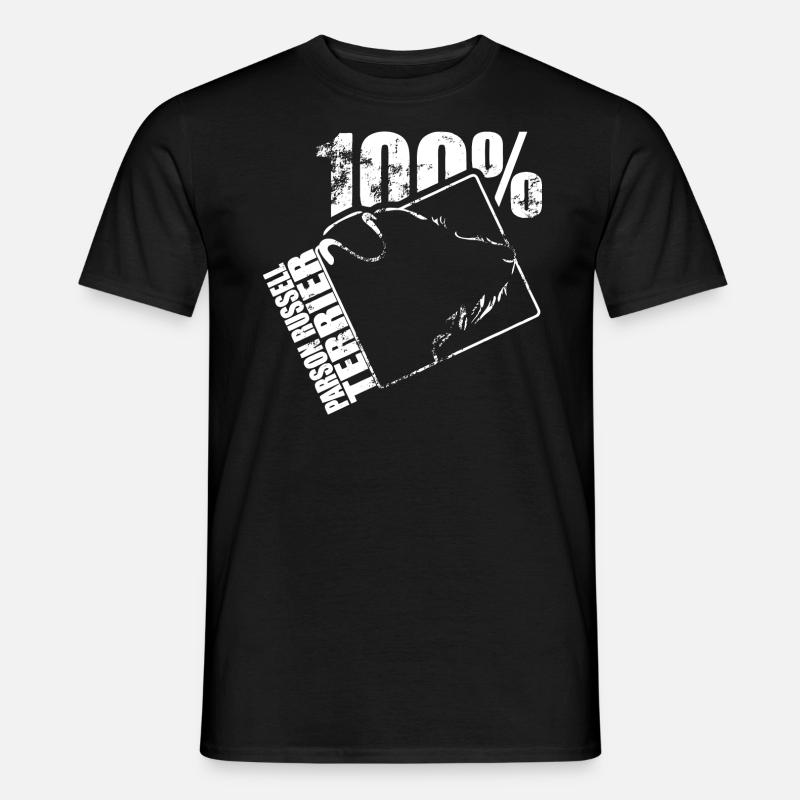 PARSON RUSSELL TERRIER 100 - Männer T-Shirt - Schwarz