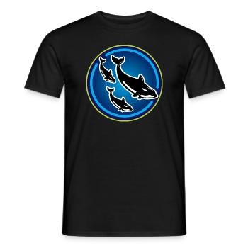 Orca Killerwal Schwertwal Tierschüzer Geschenk - Männer T-Shirt - Schwarz - Vorne - AI Model Male 178 light (178cm)