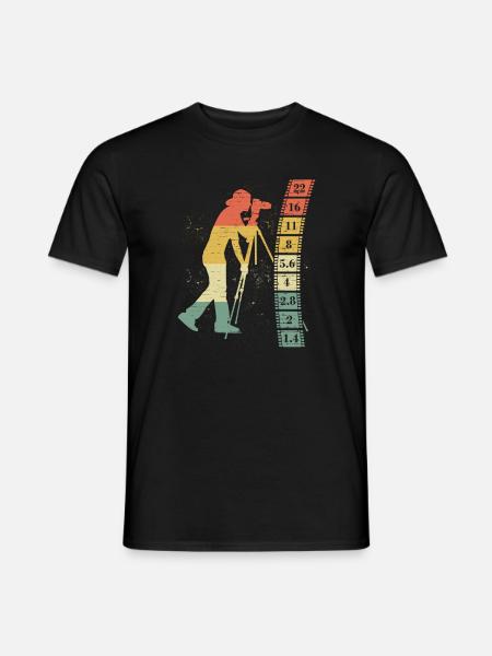 Retro Fotograf Fotografie - Männer T-Shirt - Schwarz