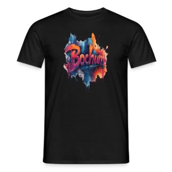 Bochum - Männer T-Shirt - Schwarz - Vorne - AI Model Male 178 light (178cm)
