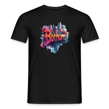 Bochum - Männer T-Shirt - Schwarz - Vorne - AI Model Male 178 light (178cm)
