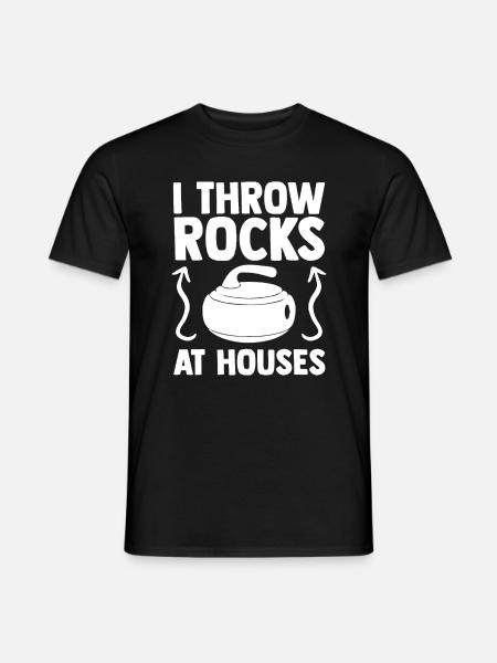 curling - Men's T-Shirt - black