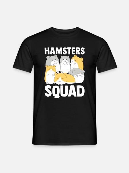 Hamsters Squad Hamster Fans Hamster Lovers - Men's T-Shirt - black