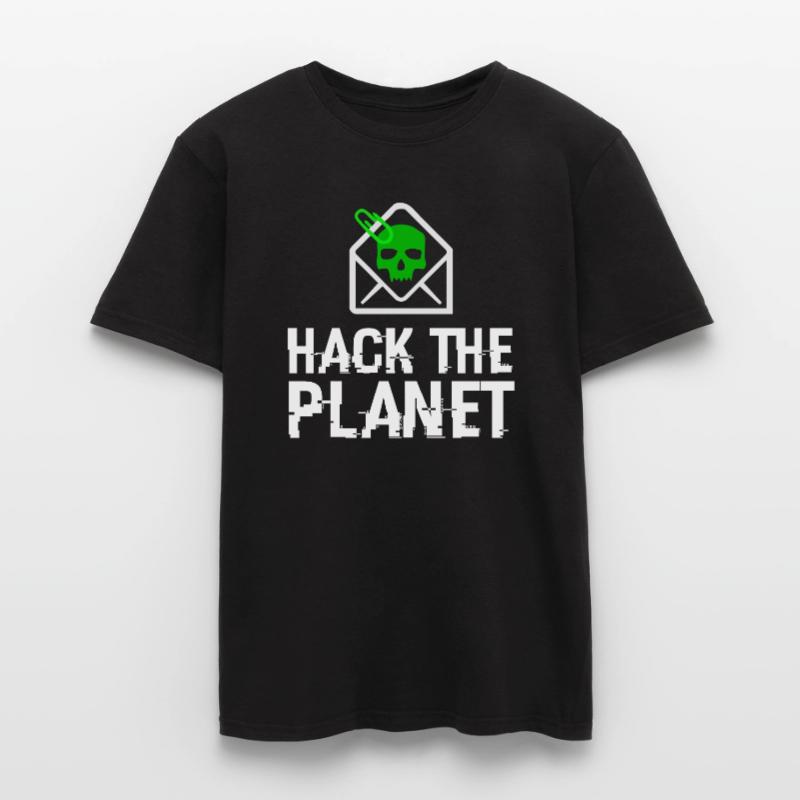 HACK DEN PLANET - Cybersecurity Hacking Hacker T-shirt homme
