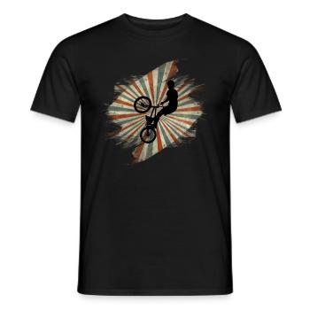 BMX - Männer T-Shirt - Schwarz - Vorne - AI Model Male 178 light (178cm)