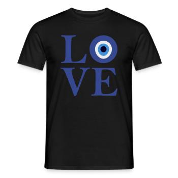 Dear Nazar Charm Nazar Eye Symbol Spiritual - Men's T-Shirt - black - Front - AI Model Male 178 light (178cm)