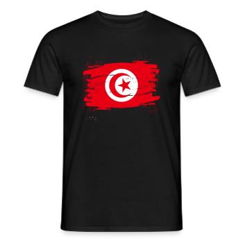 tunisia - Men's T-Shirt - black - Front - AI Model Male 178 light (178cm)