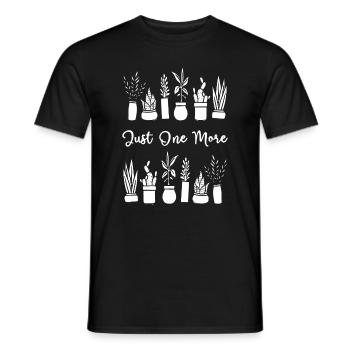 Nur noch eine Pflanze Pflanzen Garten - Männer T-Shirt - Schwarz - Vorne - AI Model Male 178 light (178cm)