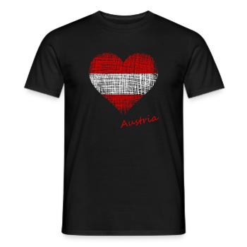 Österreich Austria österreich austria - Männer T-Shirt - Schwarz - Vorne - AI Model Male 178 light (178cm)