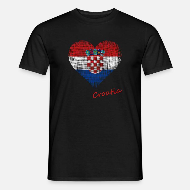 Croatia - Männer T-Shirt - Schwarz