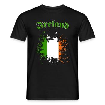 Ireland - Männer T-Shirt - Schwarz - Vorne - AI Model Male 178 light (178cm)