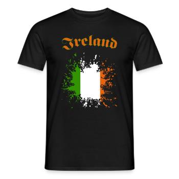 Ireland Shamrock - Männer T-Shirt - Schwarz - Vorne - AI Model Male 178 light (178cm)