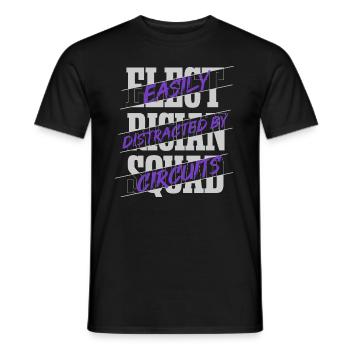 Distrait par les circuits Ironic Electrician - T-shirt homme - noir - Devant - AI Model Male 178 light (178cm)