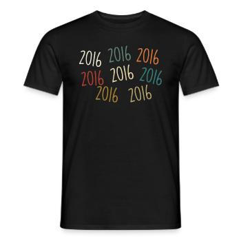 Année de naissance 2016 - légendaire depuis 2016 - T-shirt homme - noir - Devant - AI Model Male 178 light (178cm)
