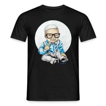 Naughty Boy, carographic - Männer T-Shirt - Schwarz - Vorne - AI Model Male 178 light (178cm)