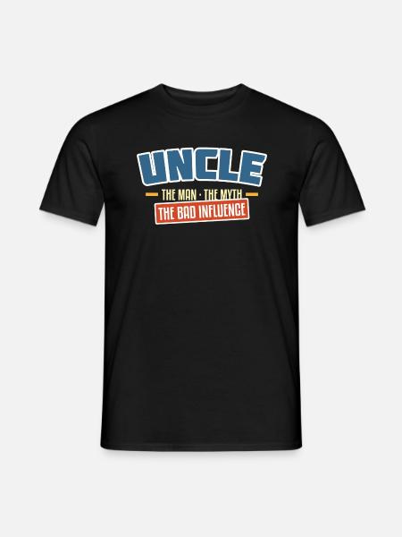 uncle the bad influence - Men's T-Shirt - black