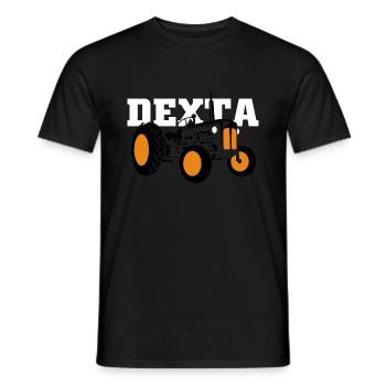 Fordson Dexta Vintage Tractor - Men's T-Shirt - black - Front - AI Model Male 178 light (178cm)