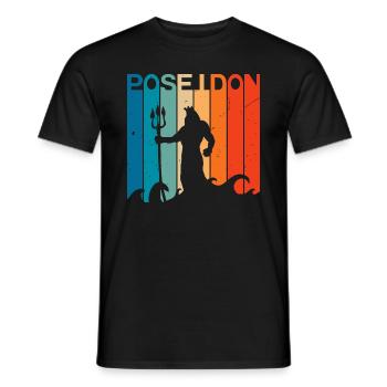 poseidon Quote Graphic Bestsellers - Men's T-Shirt - black - Front - AI Model Male 178 light (178cm)