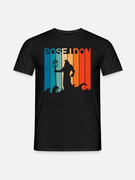 poseidon Zitat Grafik Bestseller - Männer T-Shirt - Schwarz