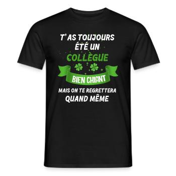 Collègue Chiant Cadeau Marrant Pour Départ - T-shirt homme - noir - Devant - AI Model Male 178 light (178cm)