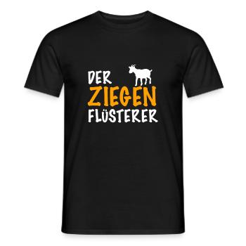 Ziegen Flüsterer - Männer T-Shirt - Schwarz - Vorne - AI Model Male 178 light (178cm)