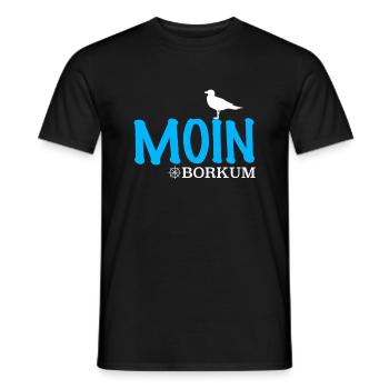 Borkum Nordsee Insel Design - Männer T-Shirt - Schwarz - Vorne - AI Model Male 178 light (178cm)