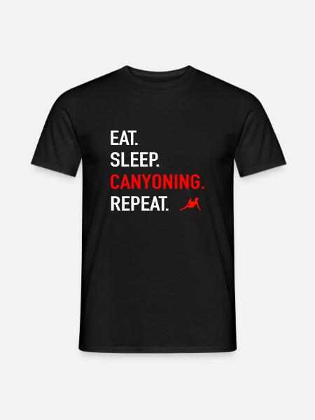 Canyoning - Männer T-Shirt - Schwarz