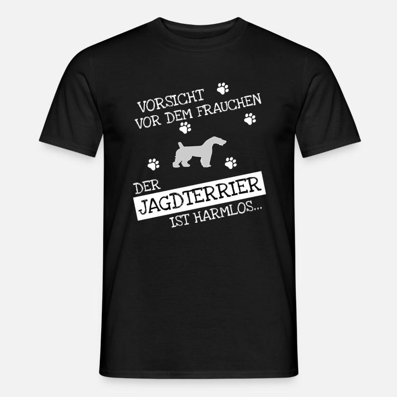Jagdterrier Geschenkidee - Männer T-Shirt - Schwarz
