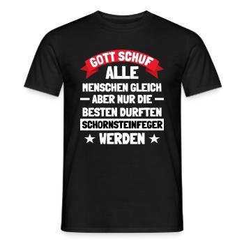 Als Schornsteinfeger ist man etwas besonderes - Männer T-Shirt - Schwarz - Vorne - AI Model Male 178 light (178cm)