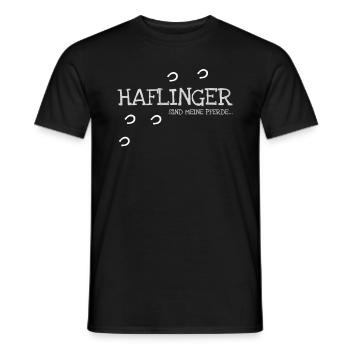 Haflinger Haflingerzucht Pferdesport - Männer T-Shirt - Schwarz - Vorne - AI Model Male 178 light (178cm)