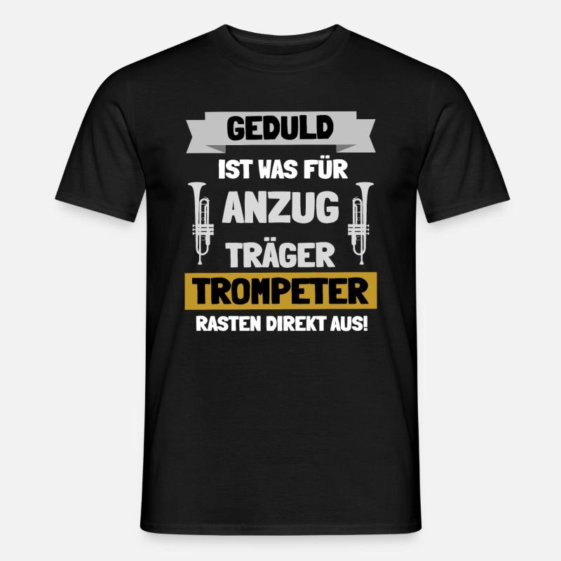 Trompeter - Männer T-Shirt - Schwarz