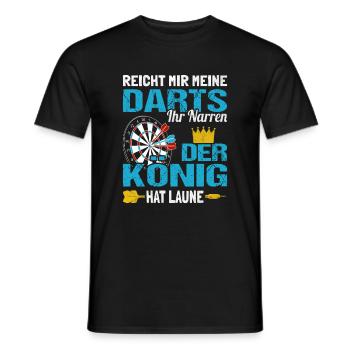 Reicht mir meine Darts Dartspieler Dartsport Dart - Männer T-Shirt - Schwarz - Vorne - AI Model Male 178 light (178cm)