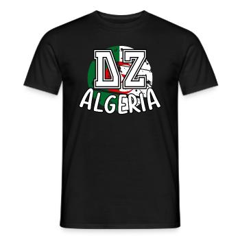 DZ Algérie - T-shirt homme - noir - Devant - AI Model Male 178 light (178cm)
