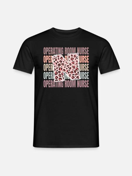Leopard OP-Krankenschwester Leben - Männer T-Shirt - Schwarz