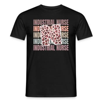 Das Leben einer Industriekrankenschwester in - Männer T-Shirt - Schwarz - Vorne - AI Model Male 178 light (178cm)