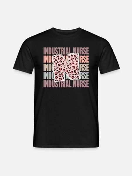 The life of an industrial nurse in - Men's T-Shirt - black