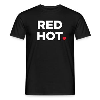Glühend heiß - Männer T-Shirt - Schwarz - Vorne - AI Model Male 178 light (178cm)