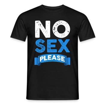 Pas De Sexe S'il Vous Plaît - T-shirt homme - noir - Devant - AI Model Male 178 light (178cm)