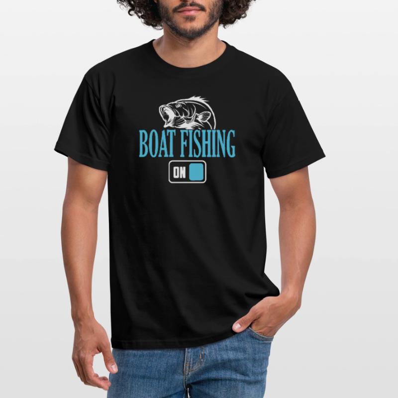 Fischerboot Angelmodus Ein Männer T-Shirt