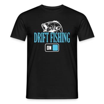 Fisherman Driftfishing-Modus Ein - Männer T-Shirt - Schwarz - Vorne - AI Model Male 178 light (178cm)