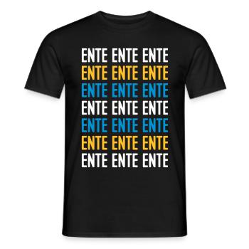 ENTE ENTE ENTE - SMPSNS - Männer T-Shirt - Schwarz - Vorne - AI Model Male 178 light (178cm)