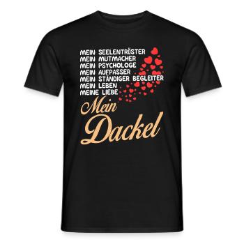 My Dachshund - My Life - Men's T-Shirt - black - Front - AI Model Male 178 light (178cm)