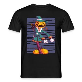 Scarecrow makes flossing dances. - Men's T-Shirt - black - Front - AI Model Male 178 light (178cm)