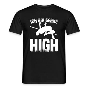 High Jump - I like to be high - Men's T-Shirt - black - Front - AI Model Male 178 light (178cm)